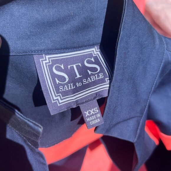 Sail to Sable tunic/dress navy and peach, size XXS preppy coastal fall - Picture 4 of 4